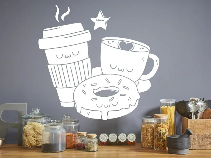 Sticker Donuts coffee