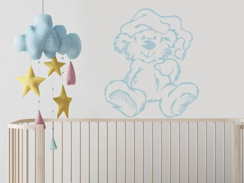 Sticker mural Oursons Ourson 4 résultat en situation Sticker Ourson 4