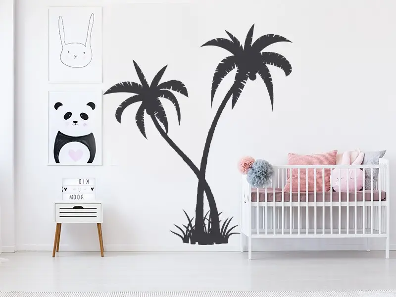 Sticker mural Stickers Arbres Arbres Palmiers résultat en situation Sticker Arbres Palmiers