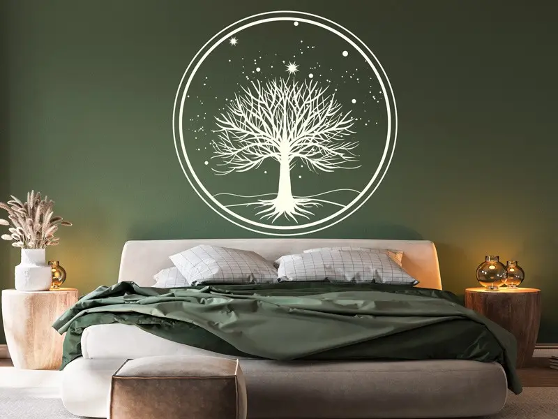 Sticker mural Arbre de vie Spirituelle résultat en situation