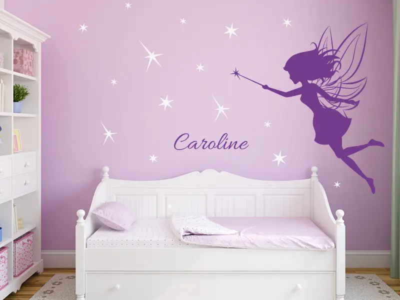 Autocolante Fada Estrelas 2 résultat en situation Autocolante Fada Estrelas 2 résultat en situation