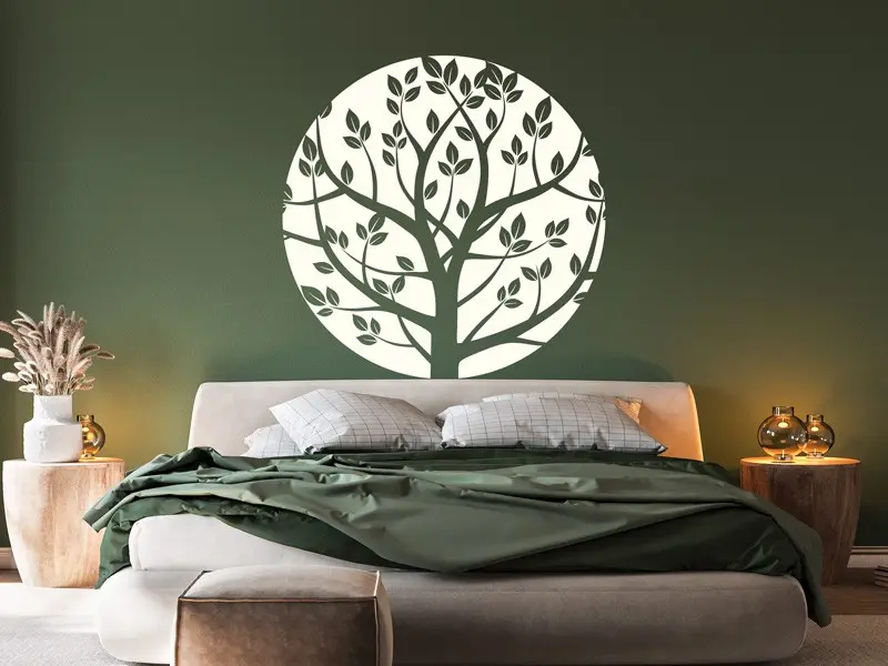 Sticker mural Stickers Arbre de vie Arbre de vie Nature résultat en situation Sticker Arbre de vie Nature