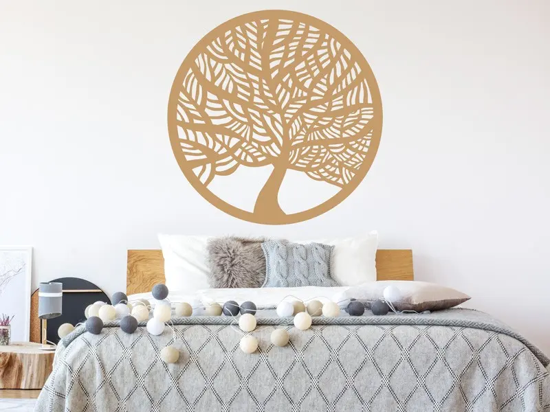 Sticker mural Arbre de vie Decoratif Abstrait résultat en situation
