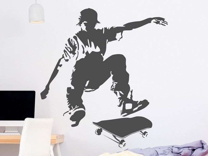 Sticker Silhouette Skateur