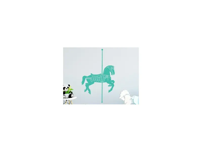 Sticker Cheval de bois