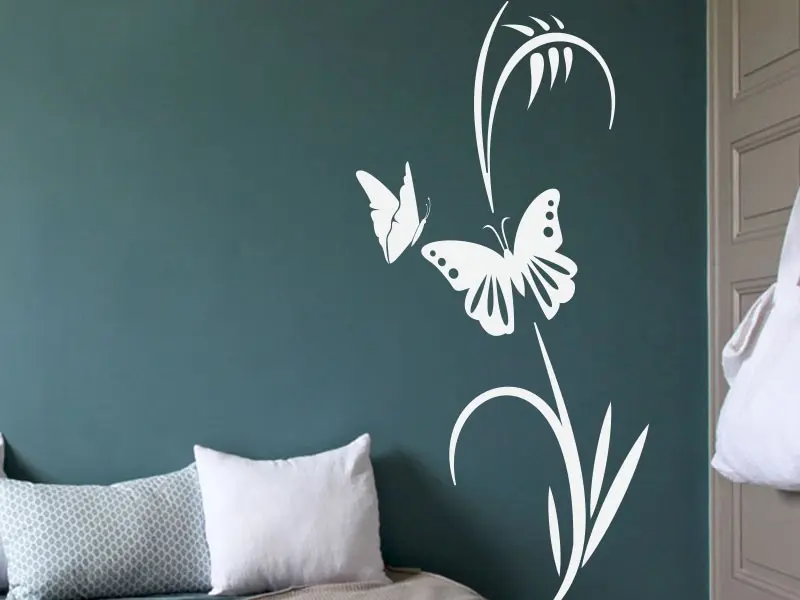 Sticker Floral Papillon 4