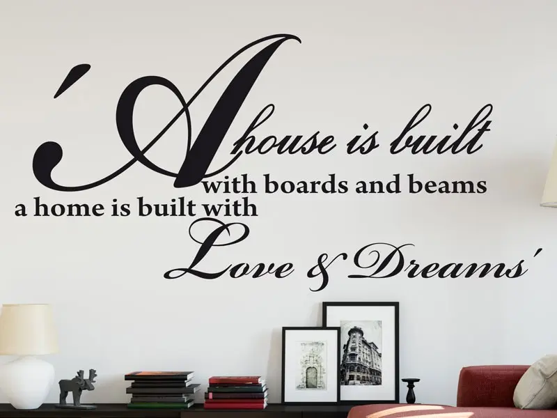 Autocolante de parede A House il built...