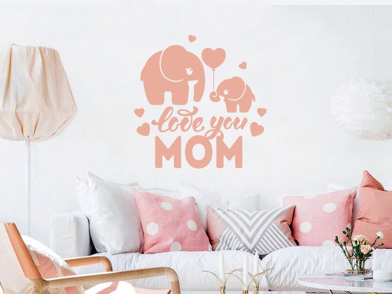 Autocolante de parede Love You Mom