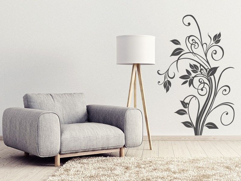Autocolante de parede Floral Elegante