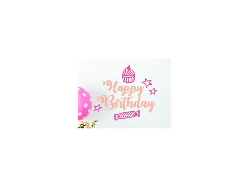 Autocolante de parede Festa Personalizada 2