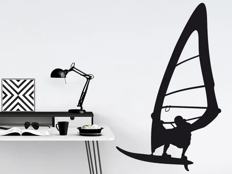 Sticker mural Autres Sports Planche à Voile résultat en situation Sticker Planche à Voile