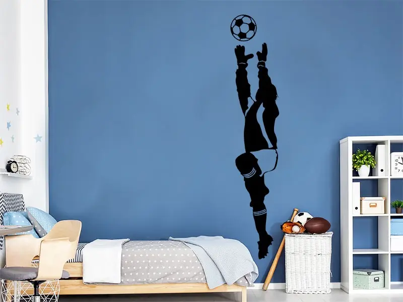 Sticker mural Football Foot Gardien résultat en situation Sticker Foot Gardien