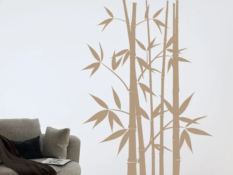 Sticker mural Bambou Bambou 9 résultat en situation gros plan Sticker Bambou 9