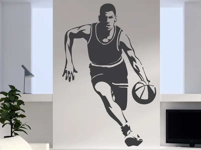 Sticker mural Autres Sports Basket Ball résultat en situation Sticker Basket Ball