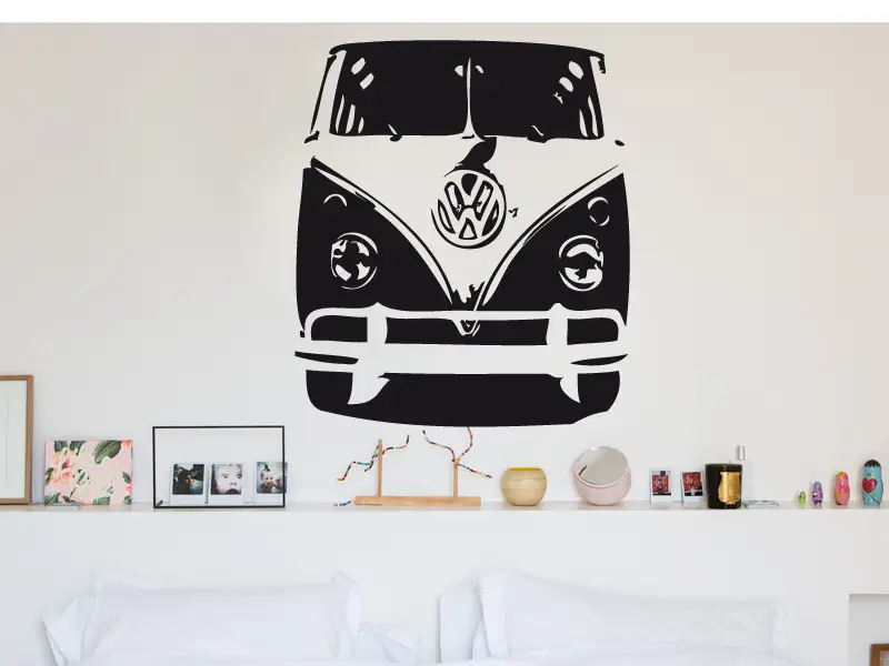 Autocolante de parede Van VW Autocolante de parede Van VW
