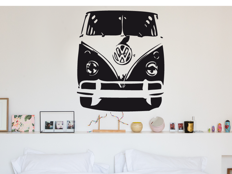 Sticker mural Van VW résultat en situation