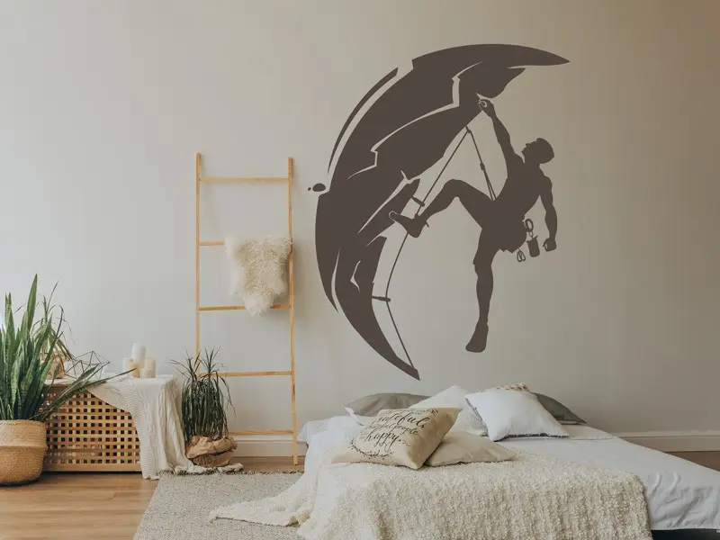 Sticker mural Autres Sports Escalade Alpinisme montagne 2 résultat en situation Sticker Escalade Alpinisme montagne 2