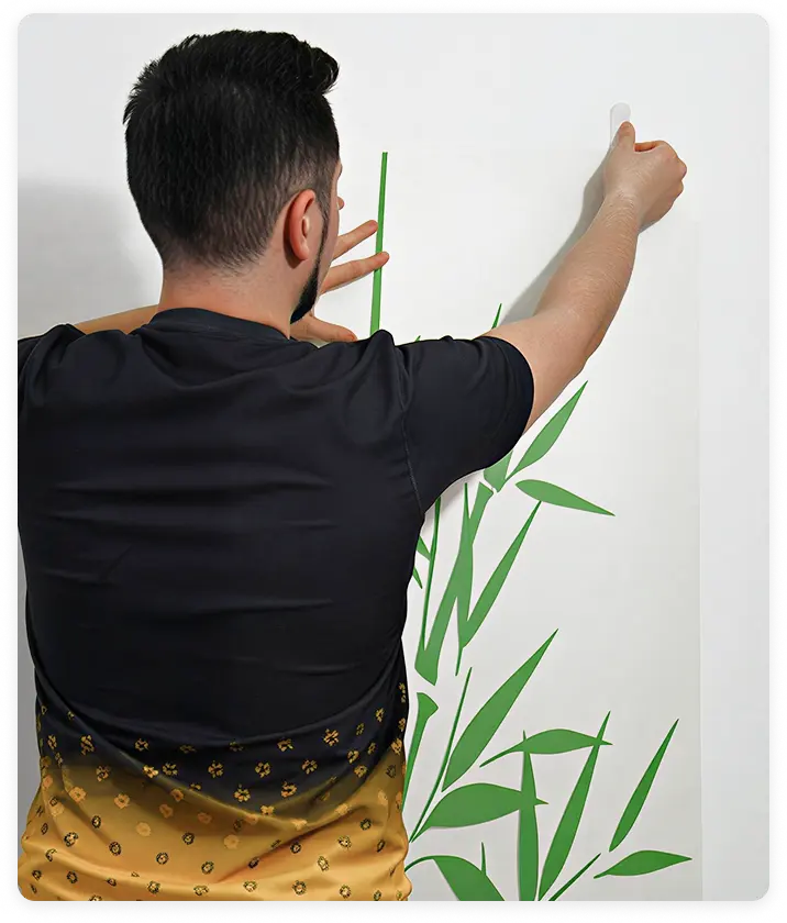 Positionnez le sticker