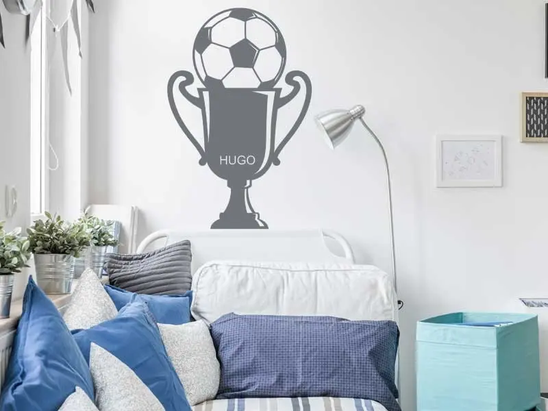 Autocolante de parede Troféu de Futebol 2