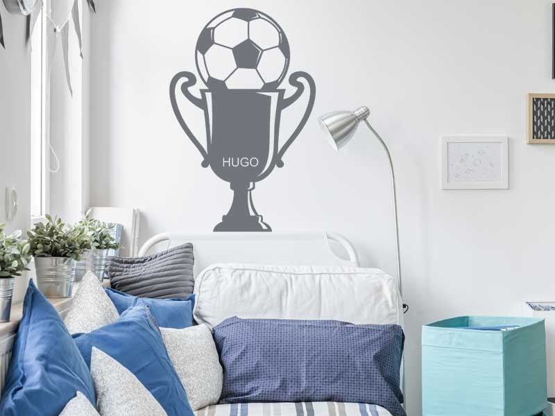 Autocolante de parede Troféu de Futebol 2