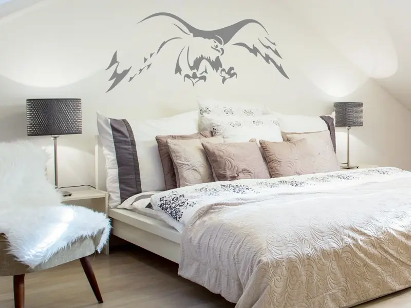 Sticker mural Stickers Oiseaux Aigle résultat en situation Sticker Aigle