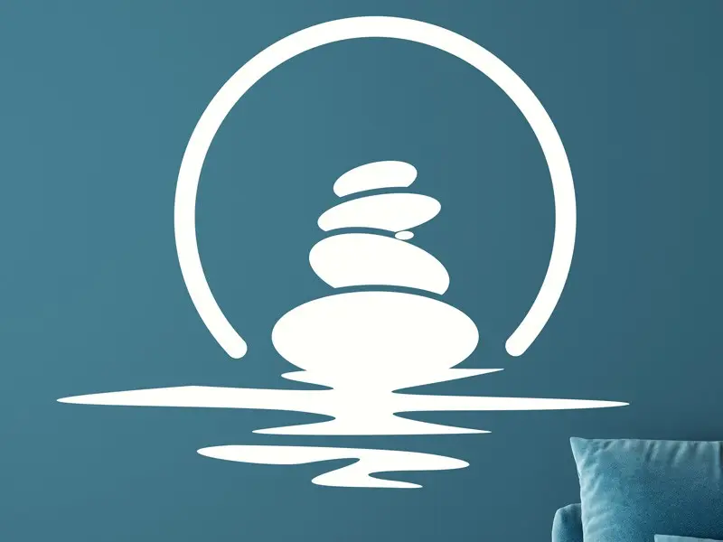 Autocolante de parede Seixo Zen Horizonte