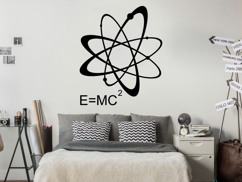 Autocolante de parede E MC2