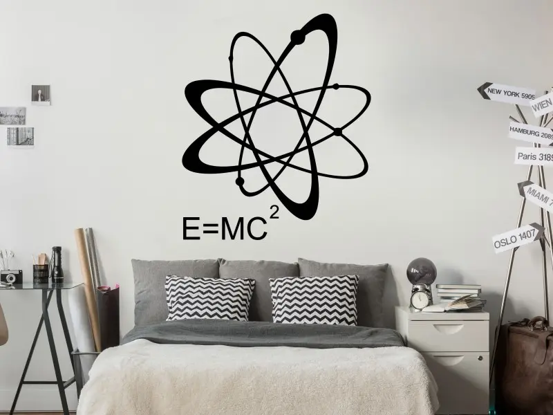 Sticker mural Vintage - Urbain E MC2 résultat en situation Sticker E MC2