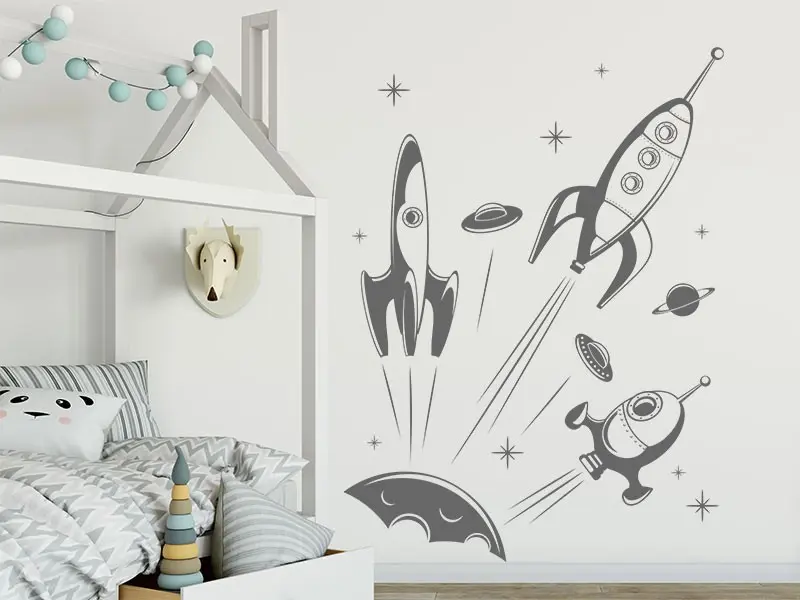 Autocolantes Foguetes résultat en situation Autocolantes Foguetes résultat en situation