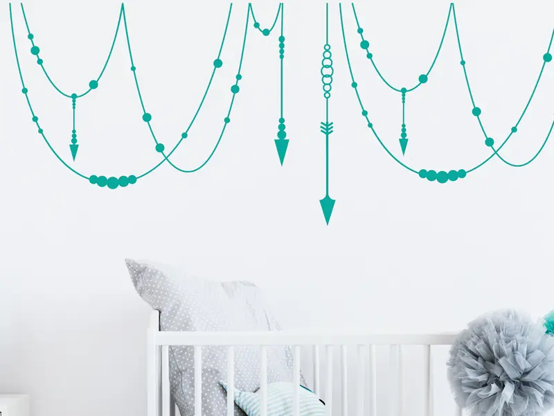 Sticker mural Autres Zen Suspension Boho résultat en situation gros plan Sticker Suspension Boho