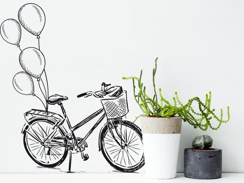 Autocolante de parede Bicicleta Vintage