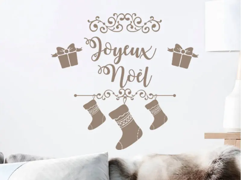 Autocolante Adorno Decorativo de Natal 2 résultat en situation gros plan Autocolante Adorno Decorativo de Natal 2