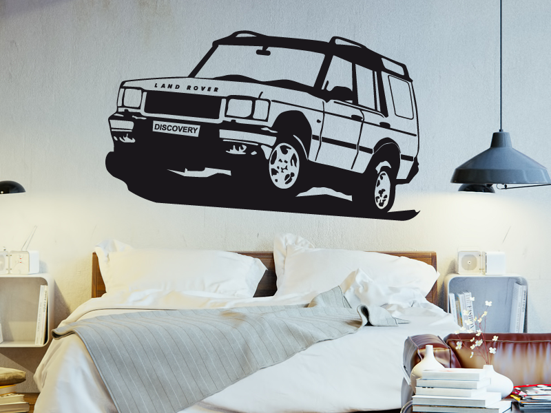 Sticker mural Land Rover 4X4 résultat en situation