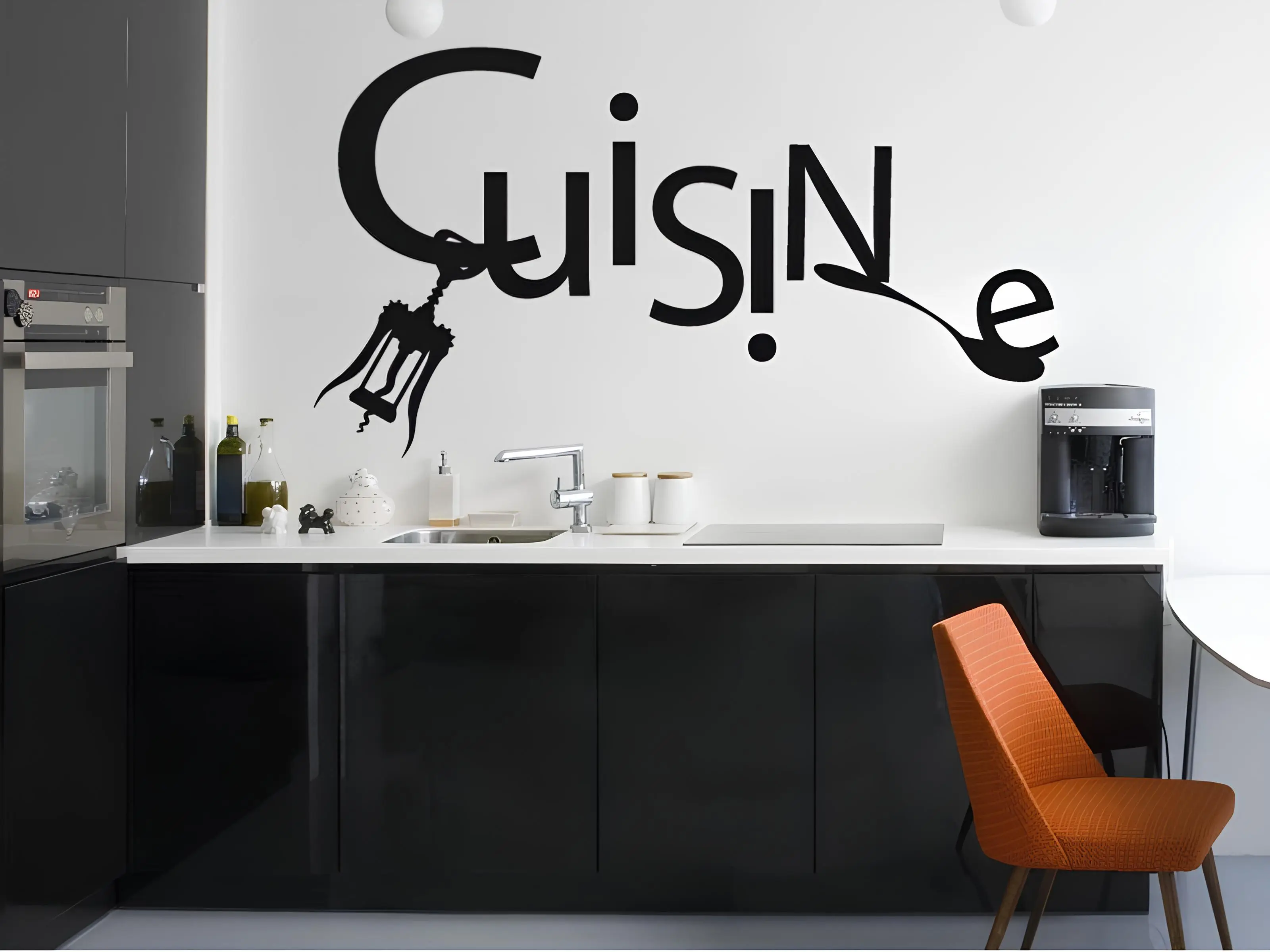 Sticker mural Cuisine Tire Bouchons résultat en situation Sticker mural Cuisine Tire Bouchons résultat en situation