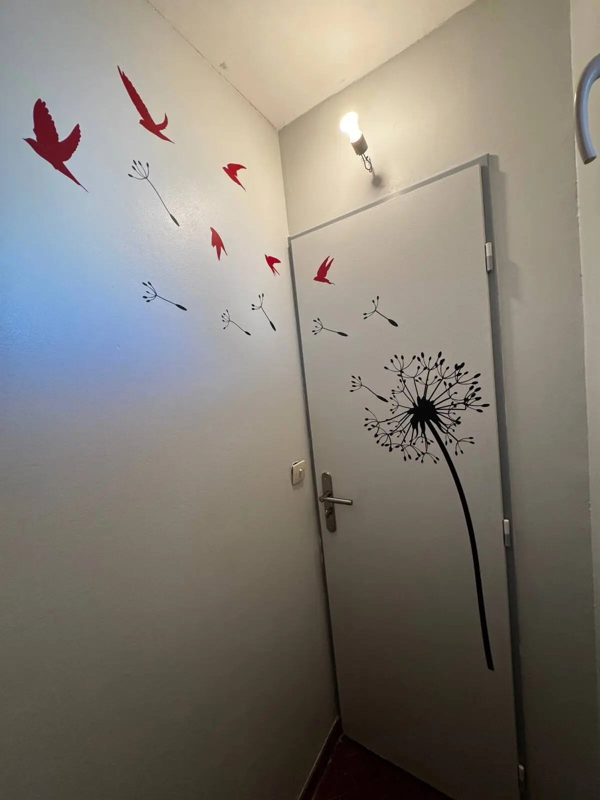 Sticker mural Pissenlit Oiseaux