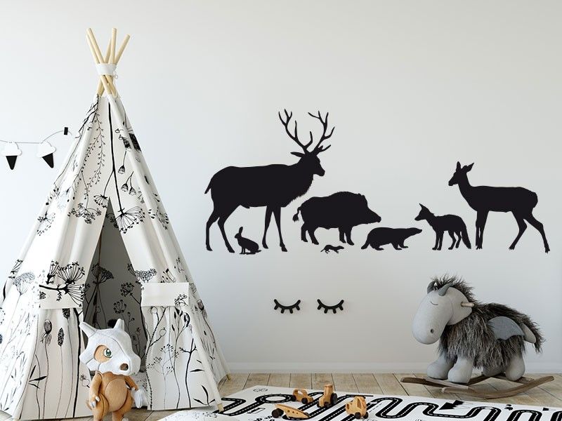 Sticker Animaux de la forêt et de la chasse