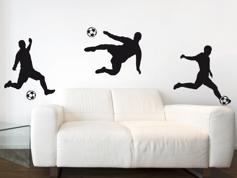 Sticker mural Pack Joueurs de Foot résultat en situation