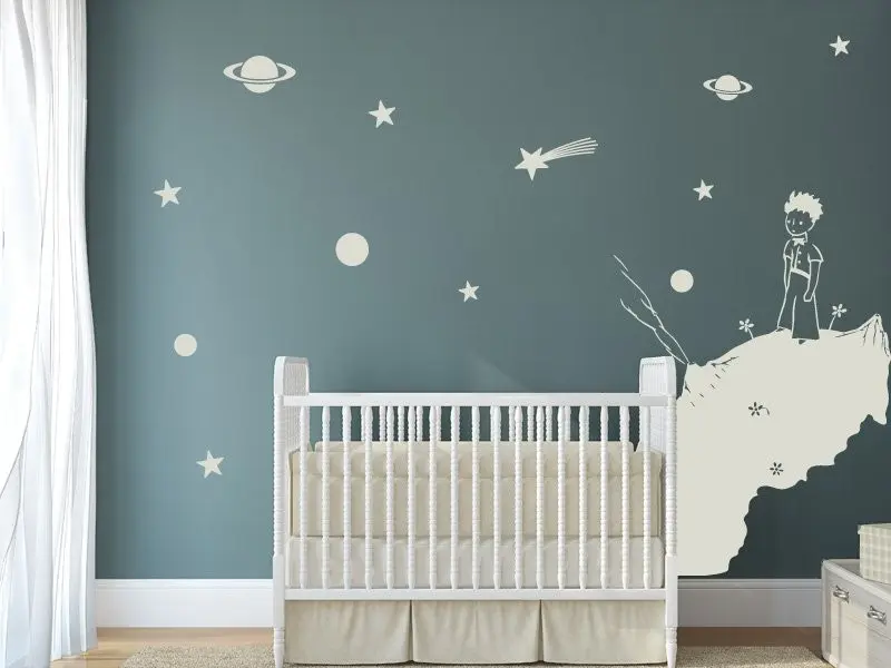 Sticker mural Petit Prince Le Petit Prince 2 résultat en situation Sticker Le Petit Prince 2