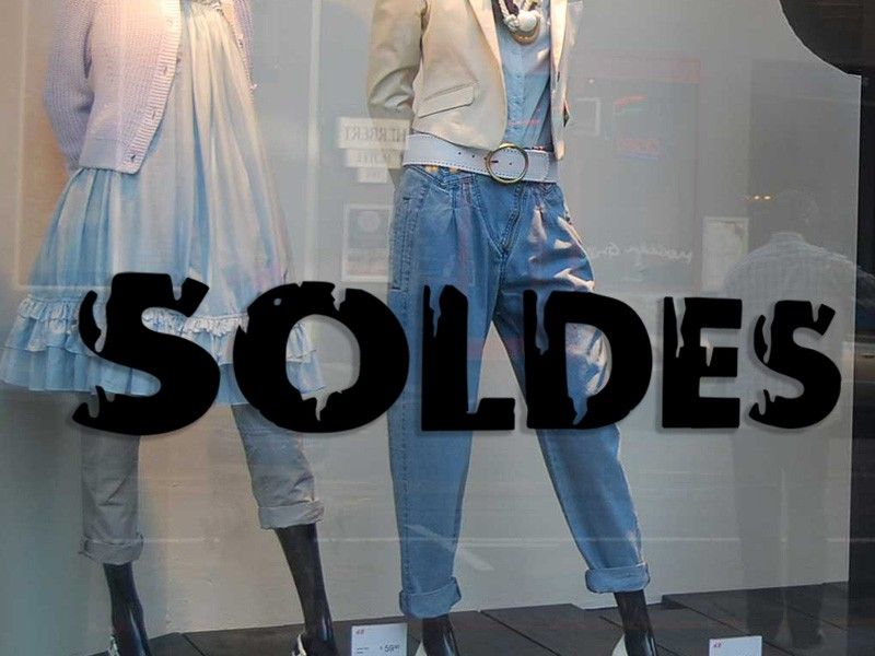 Sticker vitrine Soldes Peinture