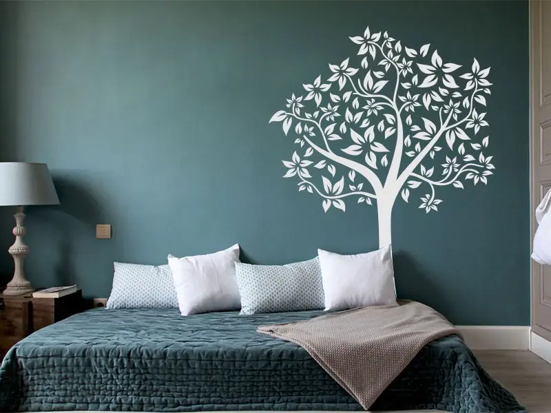 Sticker mural Arbre Printanier résultat en situation