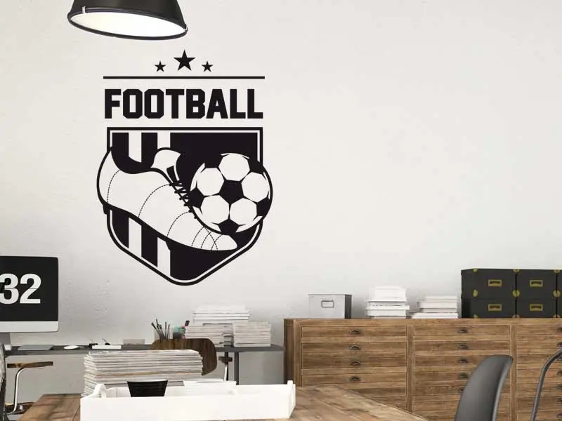 Sticker mural Fanion de Foot résultat en situation