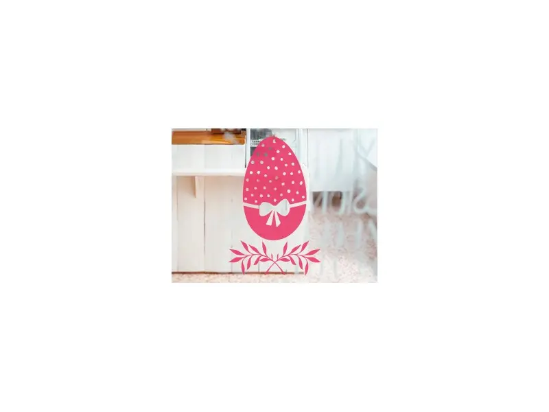 Sticker Oeuf de Pâques Floral