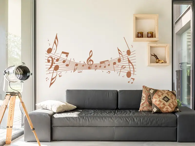 Autocolante Pauta Musica Loucara Autocolante Pauta Musica Loucara