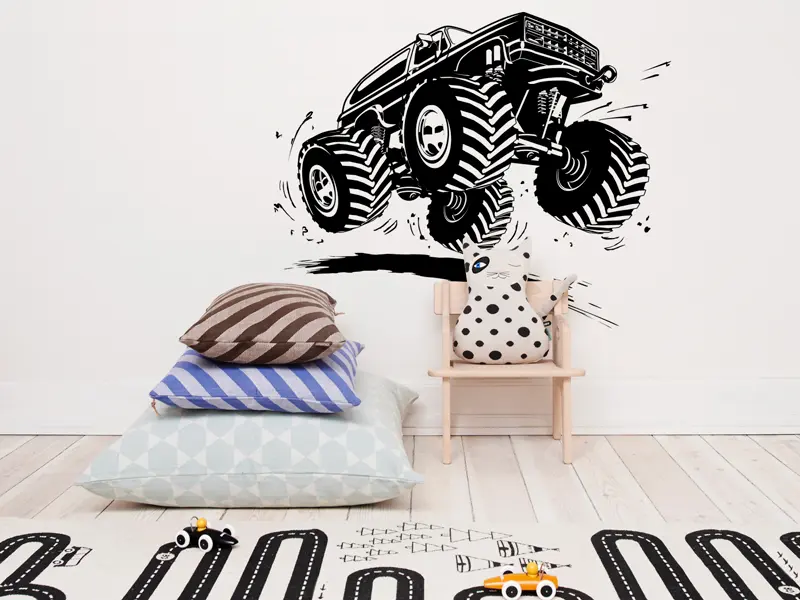 Sticker mural Auto & Moto Monster Truck résultat en situation Sticker Monster Truck