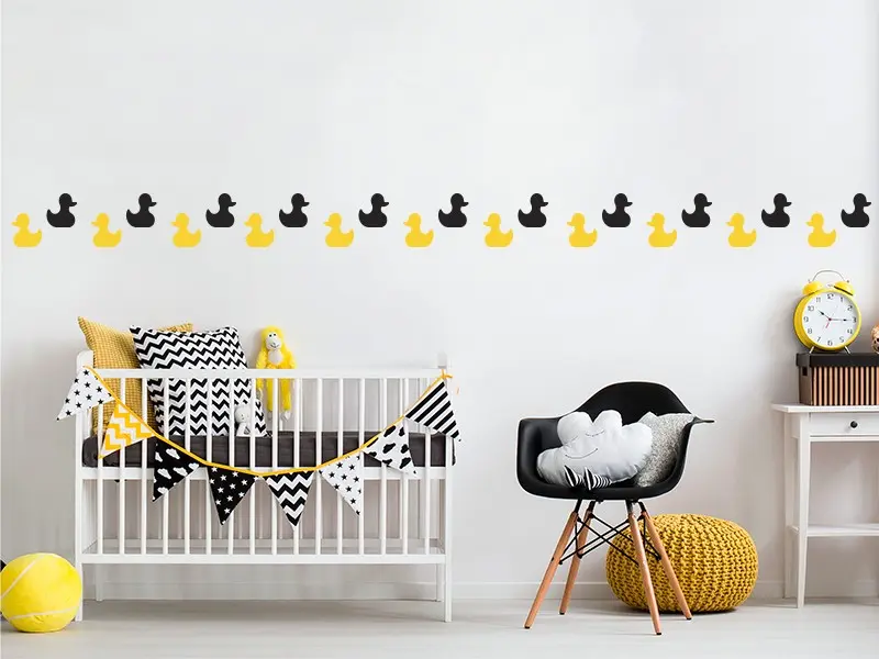 Sticker mural Frises - Pack Frise Canard résultat en situation Sticker Frise Canard