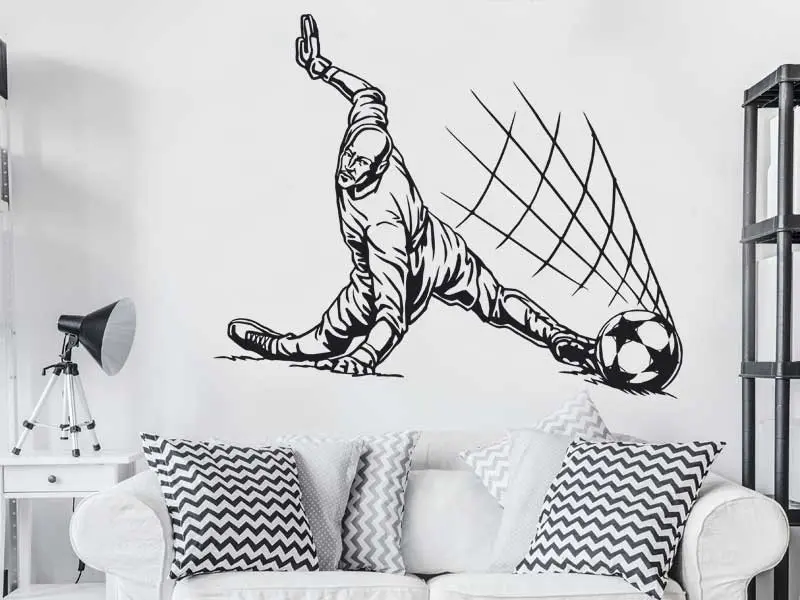 Sticker mural Gardien de Foot 2 résultat en situation