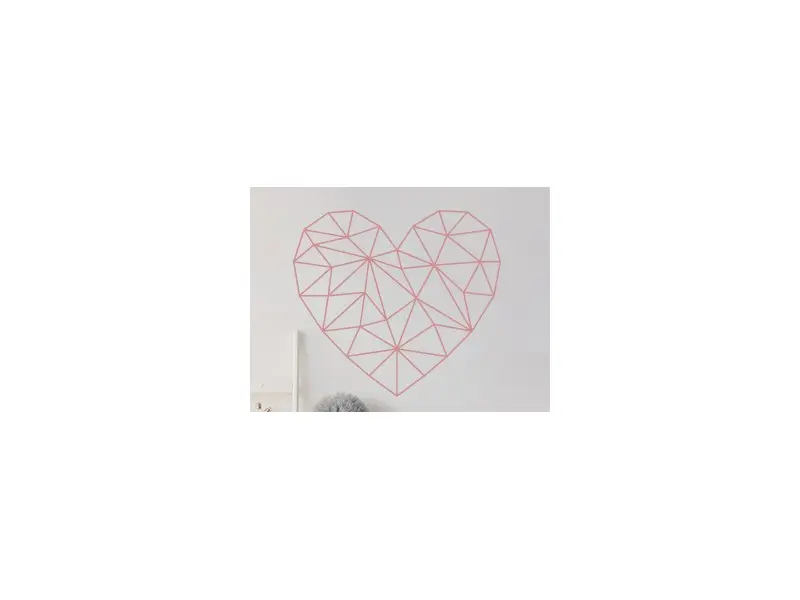 Sticker Coeur Géométrique