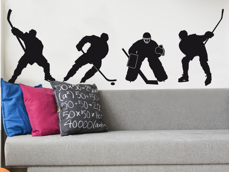 Autocolante de parede Pack Hockey Patins