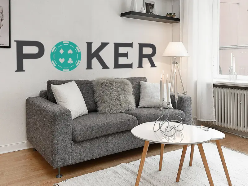 Sticker mural Poker Poker jeton résultat en situation Sticker Poker jeton