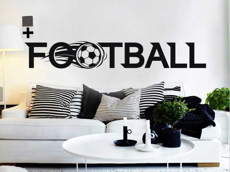Sticker mural Football Logo Football résultat en situation Sticker Logo Football